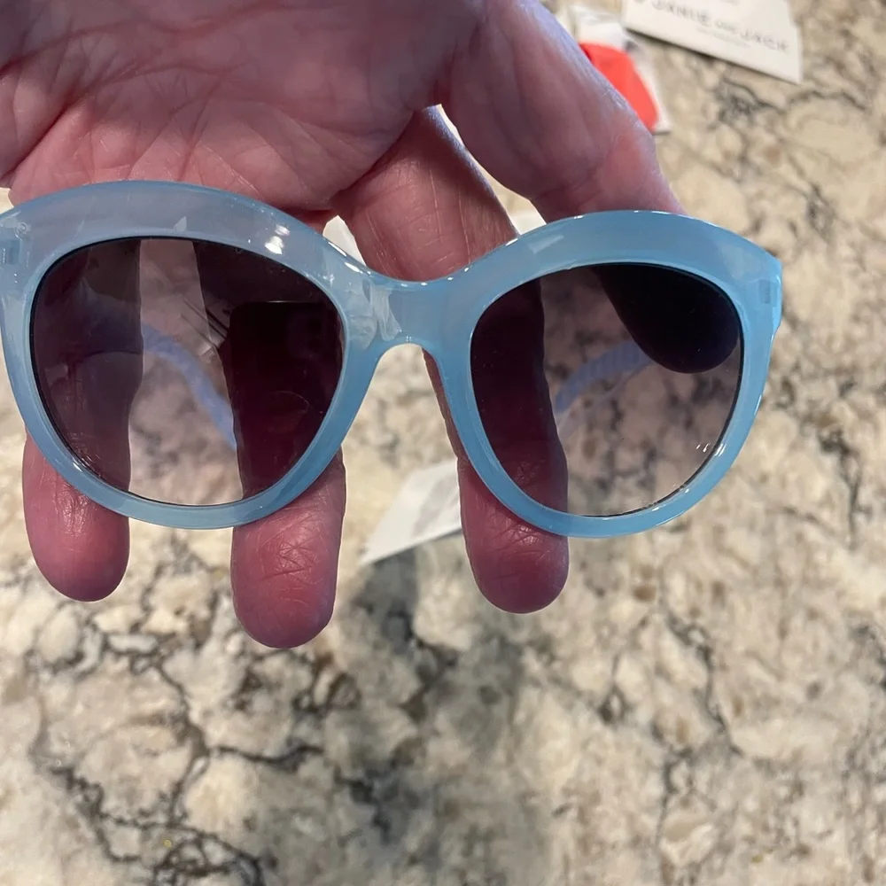Janie and Jack Blue Striped Sunglasses